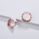 Fashion Trend Jewelry Kendra Style Acrylic Resin Flat Leopard Geometry Dangle Astoria Drop Earrings C Resin Earrings for Women